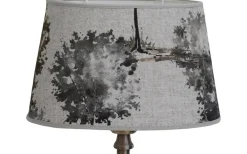 Daga Oval Lampskärm 20cm Grå