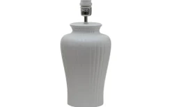 Dahlia Lampfot 50cm Glossy White