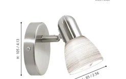 Dakar Vägglampa Nickel