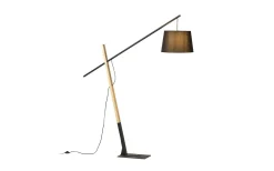 Dante Golvlampa Trä/Svart 214cm