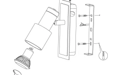 Davida Vägglampa LED 3000K 4,6W Krom/Vit