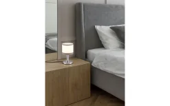 Davos Bordslampa E14 krom/vit