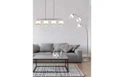 Davos Golvlampa 3-delad E14 krom/vit