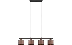 Davos Takpendel 4-delad E14 matt svart/grå