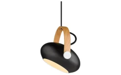 DC Fönsterlampa Ø18cm Svart/Ek