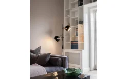 DC Golvlampa 2L 150cm Svart/Ek