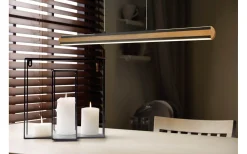 Deacon Takpendel LED matt svart/trä