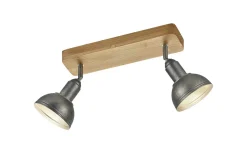 Delhi Spotlight 2-delad E14 antik stål