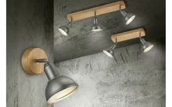 Delhi Spotlight E14 antik stål