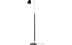 Deluxe Golvlampa 133cm LED GU5,3 Dimbar Svart/Mässing