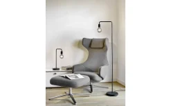 Diallo Golvlampa E27 mattsvart