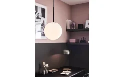 Dione Taklampa 25cm Opal/Svart