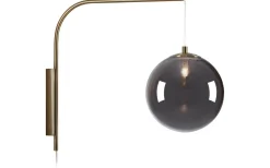 Dione Vägglampa Smoke/Antikmässing