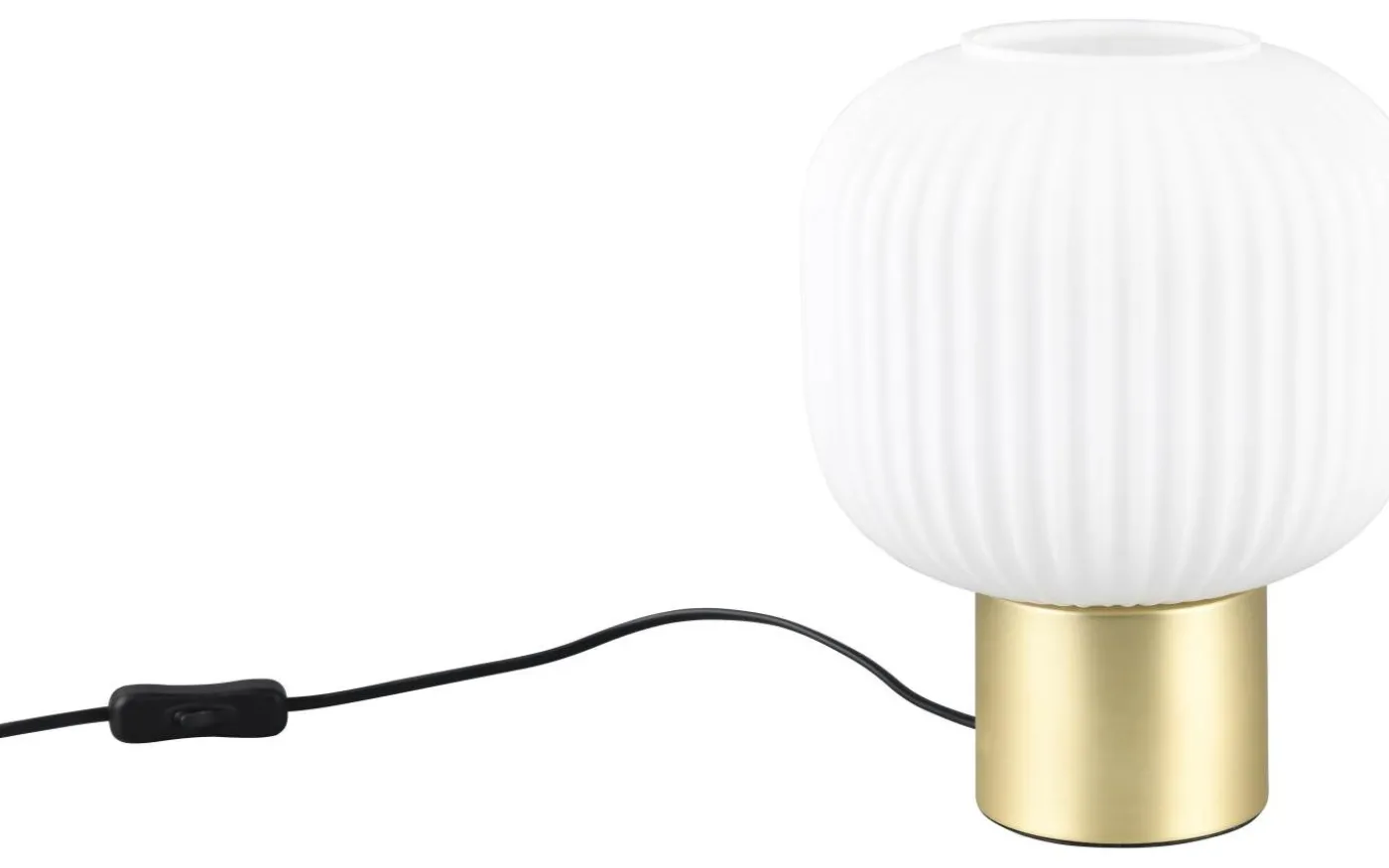 Diva Bordslampa E27 matt mässing/vit