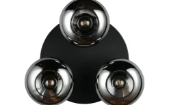 Divina Plafond 3-delad E14 matt svart/rökfärgad