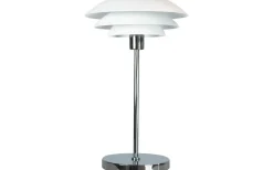 DL31 Bordslampa 50cm Vit/Krom