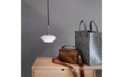 DL20 Fönsterlampa 20cm Opal/Krom