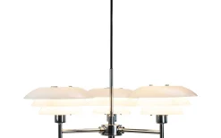 DL20 Takkrona 50cm 3 Armar Opal/Krom