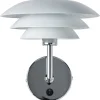 DL20 Vägglampa Vit/Krom