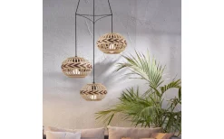 Dondarrion Taklampa 57cm 3L Natur/Svart