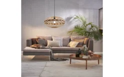 Dondarrion Taklampa 50cm Natur/Svart