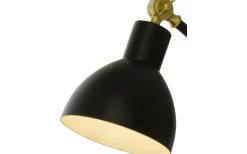 Dublin Vägglampa Svart/Mässing