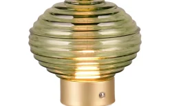 Earl Bordslampa LED matt mässing/grön uppladdningsbar