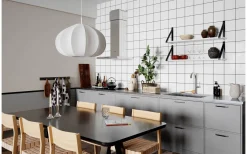 Ebba Taklampa 60cm Vit