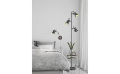 Edward Vägglampa E14 matt svart/guld