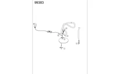 Egidonella Bordslampa 38cm LED 3000K 5,5W Svart