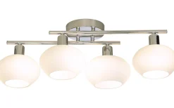 Elba Plafond 60cm Krom/Opalvit IP44