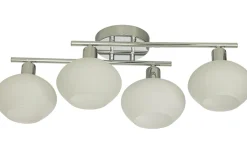 Elba Plafond 60cm Krom/Opalvit IP44