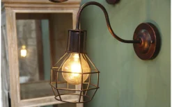 Elegante Vägglampa 30cm Brun