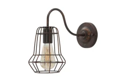 Elegante Vägglampa 27,5cm Brun