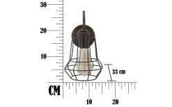Elegante Vägglampa 27,5cm Brun