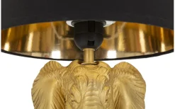 Elephant Bordslampa Elefant 43cm Guld/Svart