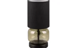 Elio Bordslampa E27 matt svart/grön