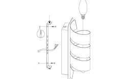 Elizondo Vägglampa Svart