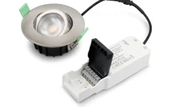 Ellen 230V Spotlight Dim to Warm 2200-2700K 6W Borstad Stål 3-pack IP65