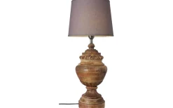 Ello Lampfot 47cm Trä/Borstad Mässing