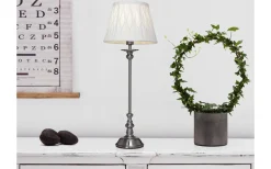 Elsa Lampfot 48cm Borstad Krom