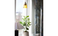 Emmi Fönsterlampa 12cm Amber/Mässing