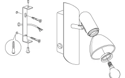 Enea Vägglampa Nickel