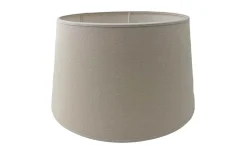Engelska Fröskal Lampskärm Oval 25cm Beige