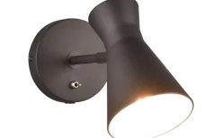 Enzo Vägglampa E27 mattsvart