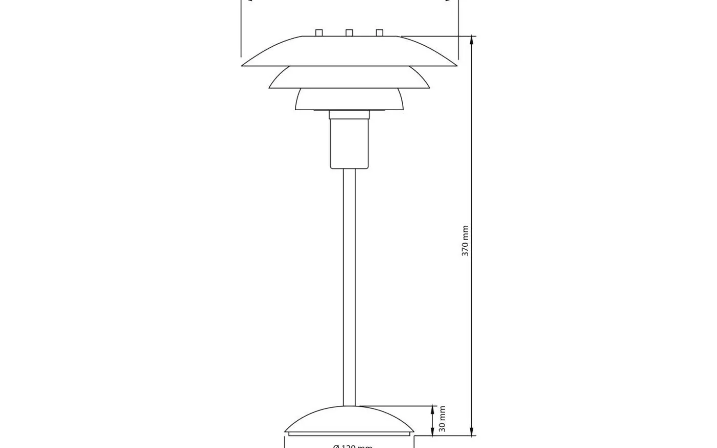Epsilon Bordslampa 37cm Beige