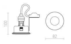 Equa Infälld Spotlight Krom GU10 IP54