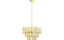 Erseka Taklampa Kristall 39cm Mässing