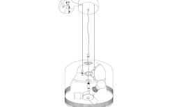 Esteperra Taklampa 53cm Svart