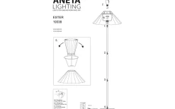 Ester Golvfot 136cm Silver